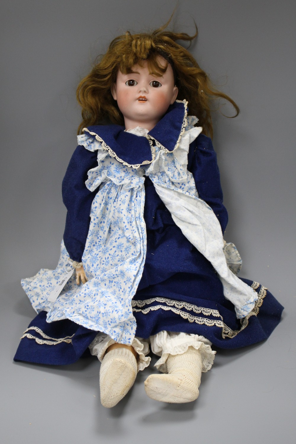 A Kestner 168 bisque head doll, marked E.168.9